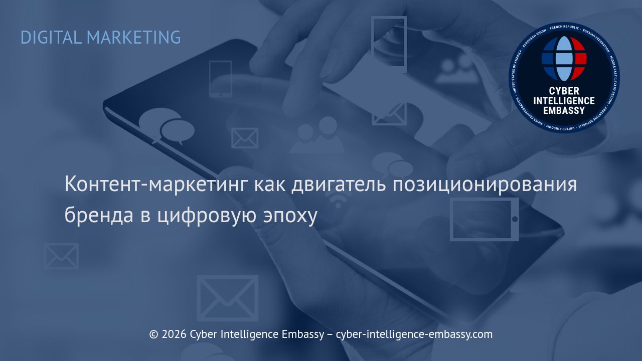 Контент-маркетинг как двигатель позиционирования бренда в цифровую эпоху