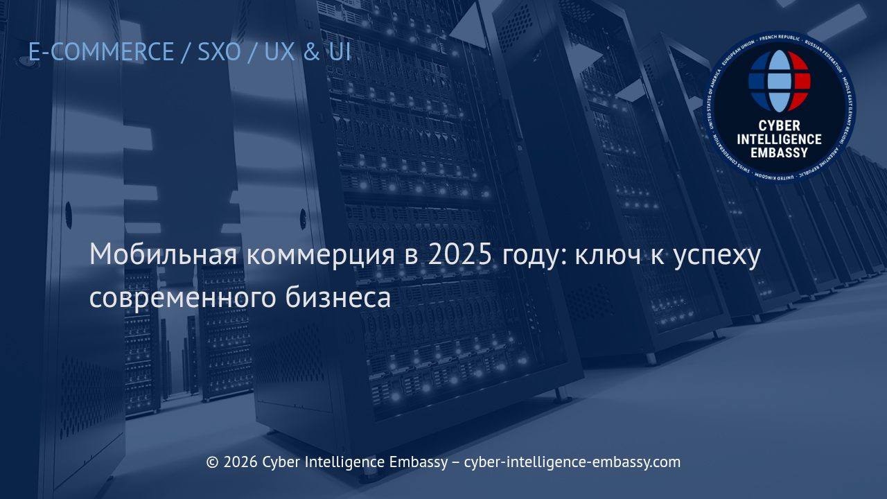 Мобильная коммерция в 2025 году: ключ к успеху современного бизнеса