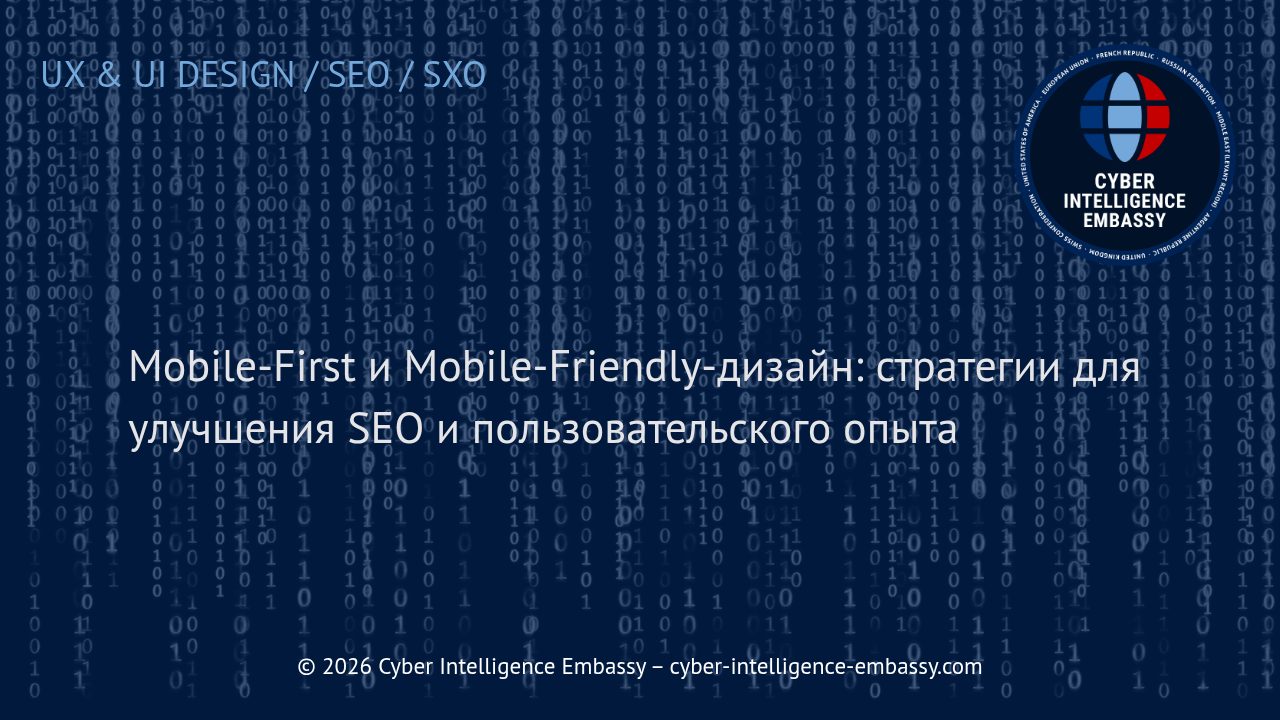 Mobile-First и Mobile-Friendly-дизайн: стратегии для улучшения SEO и пользовательского опыта