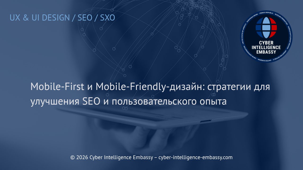 Mobile-First и Mobile-Friendly-дизайн: стратегии для улучшения SEO и пользовательского опыта