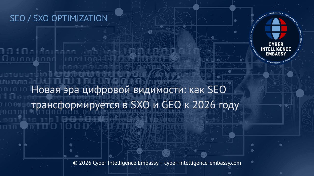 Новая эра цифровой видимости: как SEO трансформируется в SXO и GEO к 2026 году