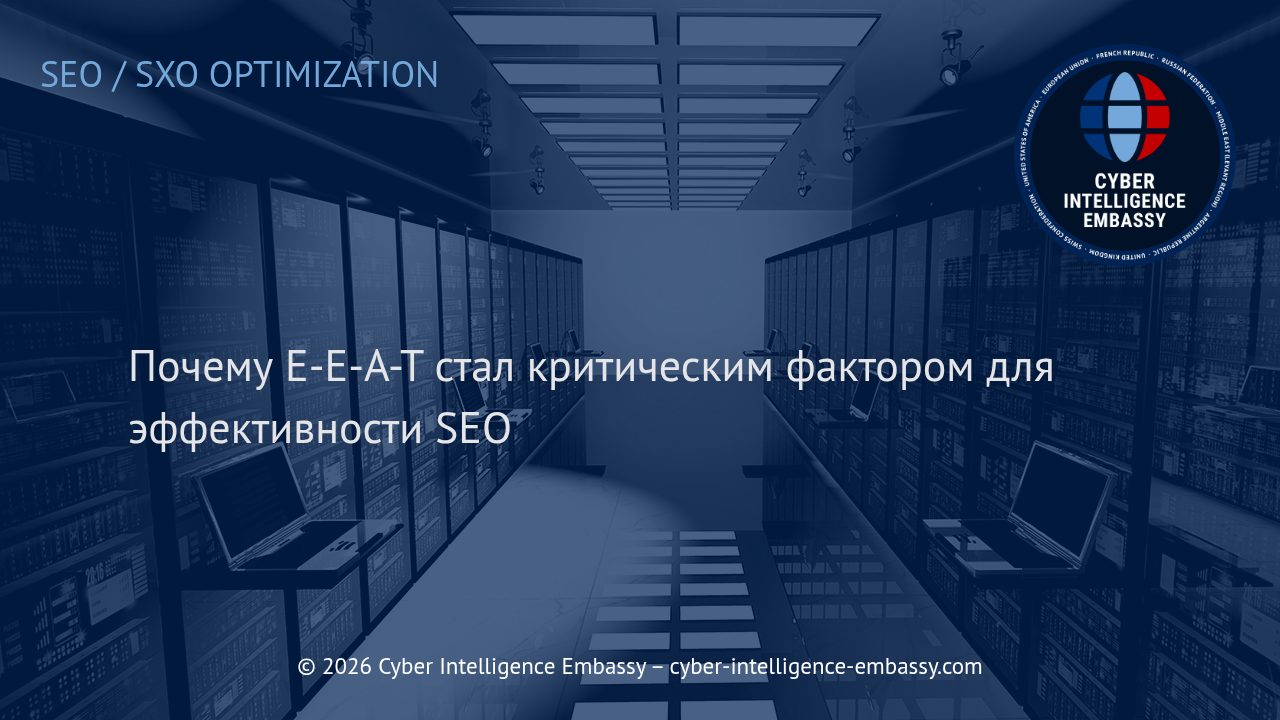 Почему E-E-A-T стал критическим фактором для эффективности SEO