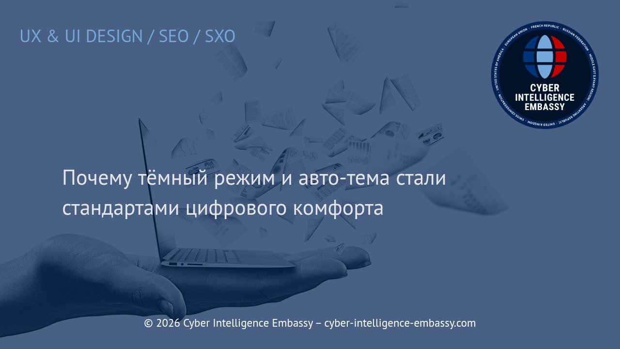 Почему тёмный режим и авто-тема стали стандартами цифрового комфорта