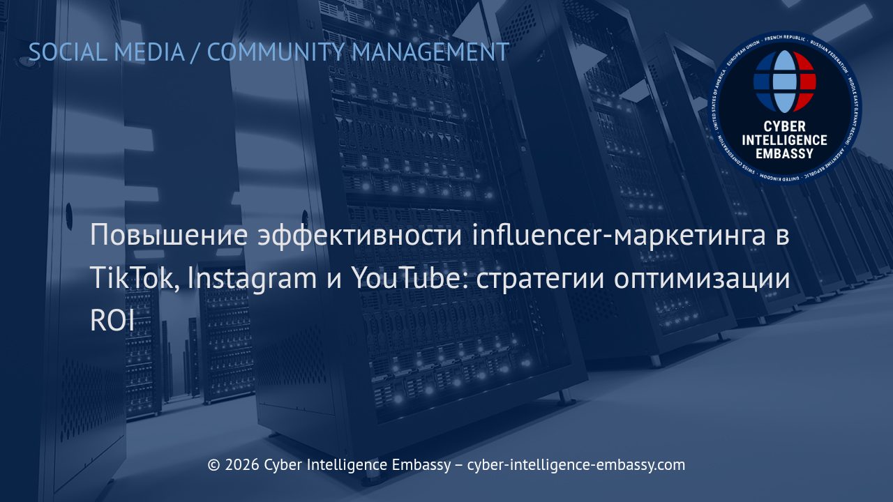 Повышение эффективности influencer-маркетинга в TikTok, Instagram и YouTube: стратегии оптимизации ROI