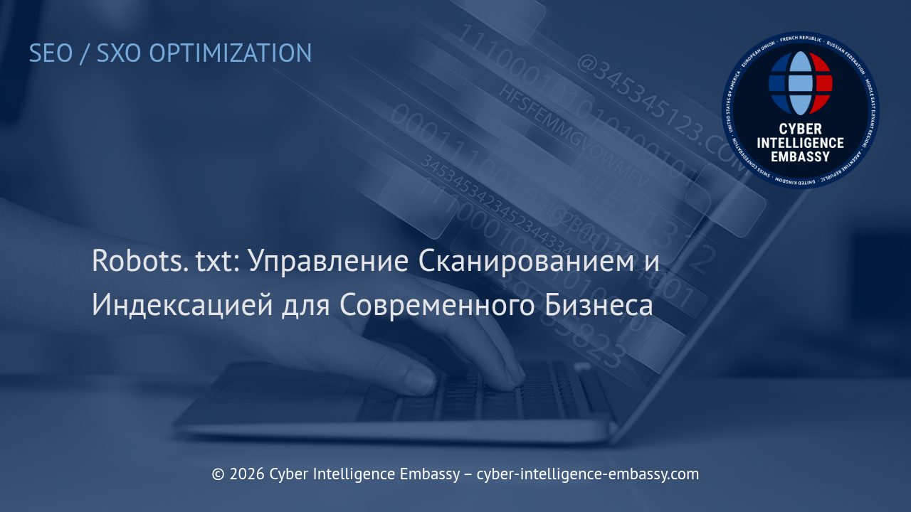 Robots. txt: Управление Сканированием и Индексацией для Современного Бизнеса
