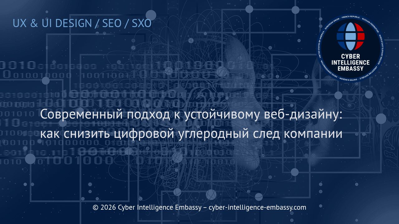 Современный подход к устойчивому веб-дизайну: как снизить цифровой углеродный след компании