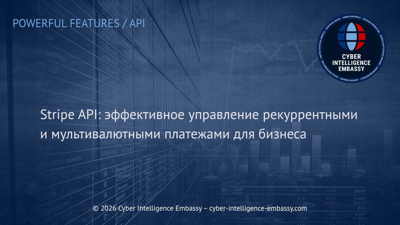 Stripe API: эффективное управление рекуррентными и мультивалютными платежами для бизнеса