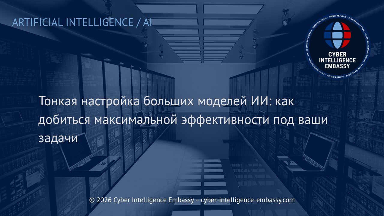 Тонкая настройка больших моделей ИИ: как добиться максимальной эффективности под ваши задачи