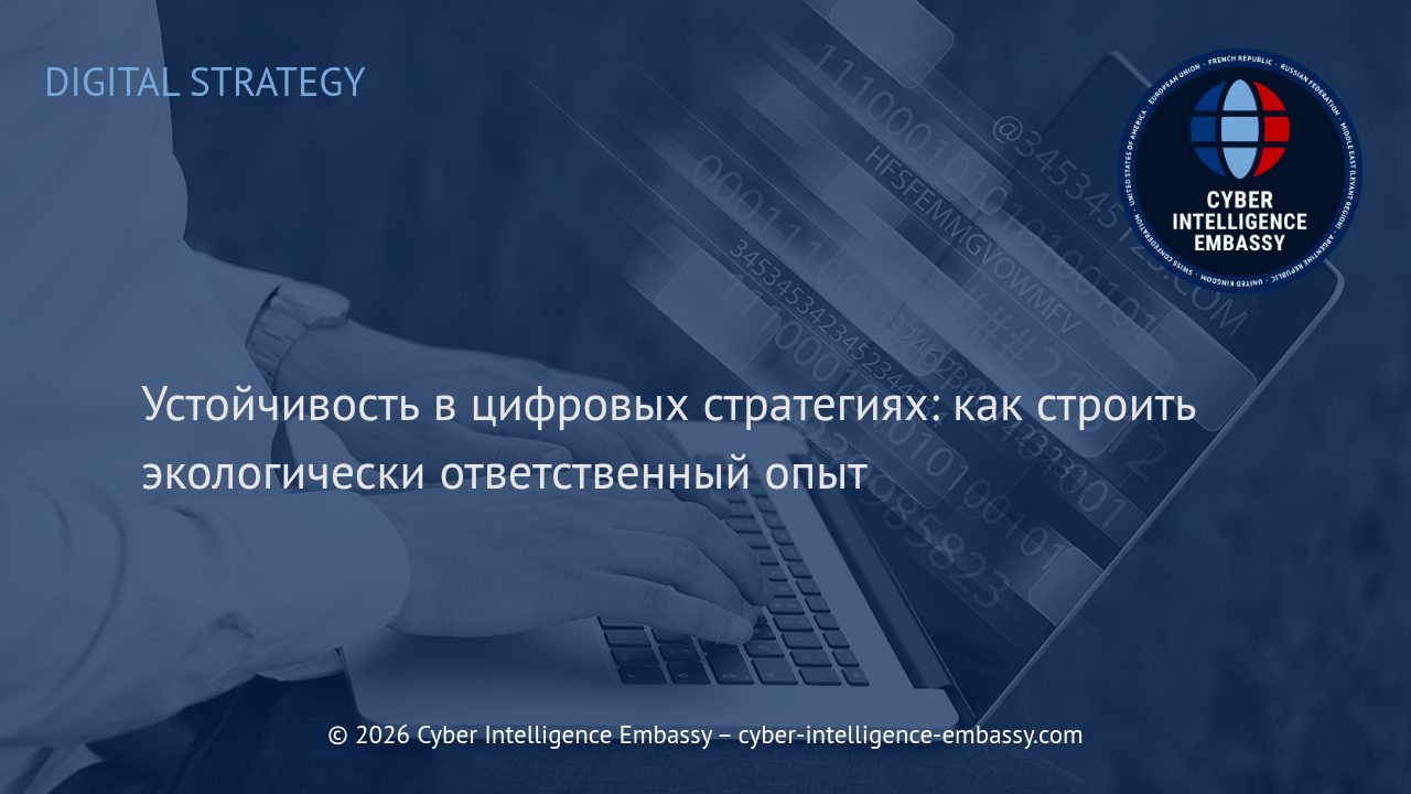 Устойчивость в цифровых стратегиях: как строить экологически ответственный опыт