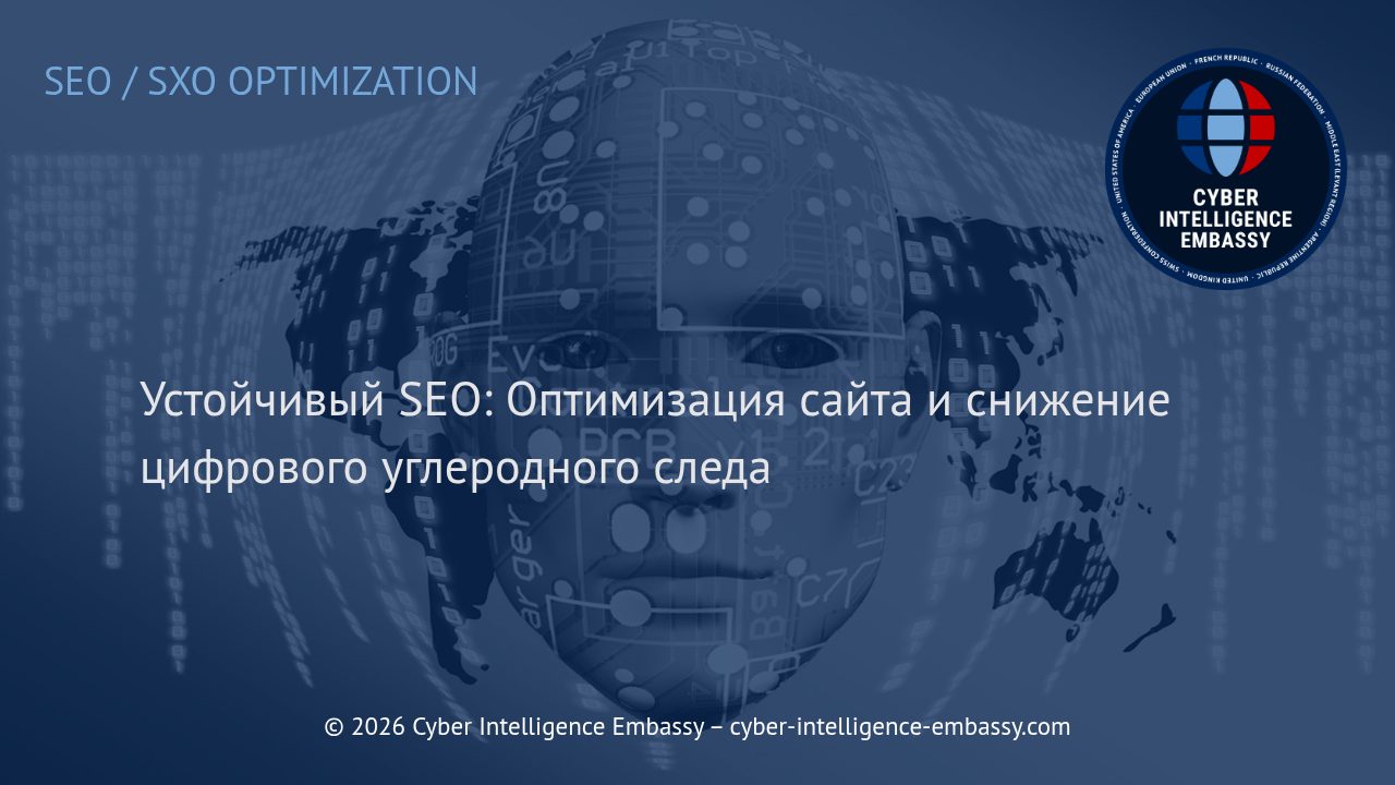 Устойчивый SEO: Оптимизация сайта и снижение цифрового углеродного следа
