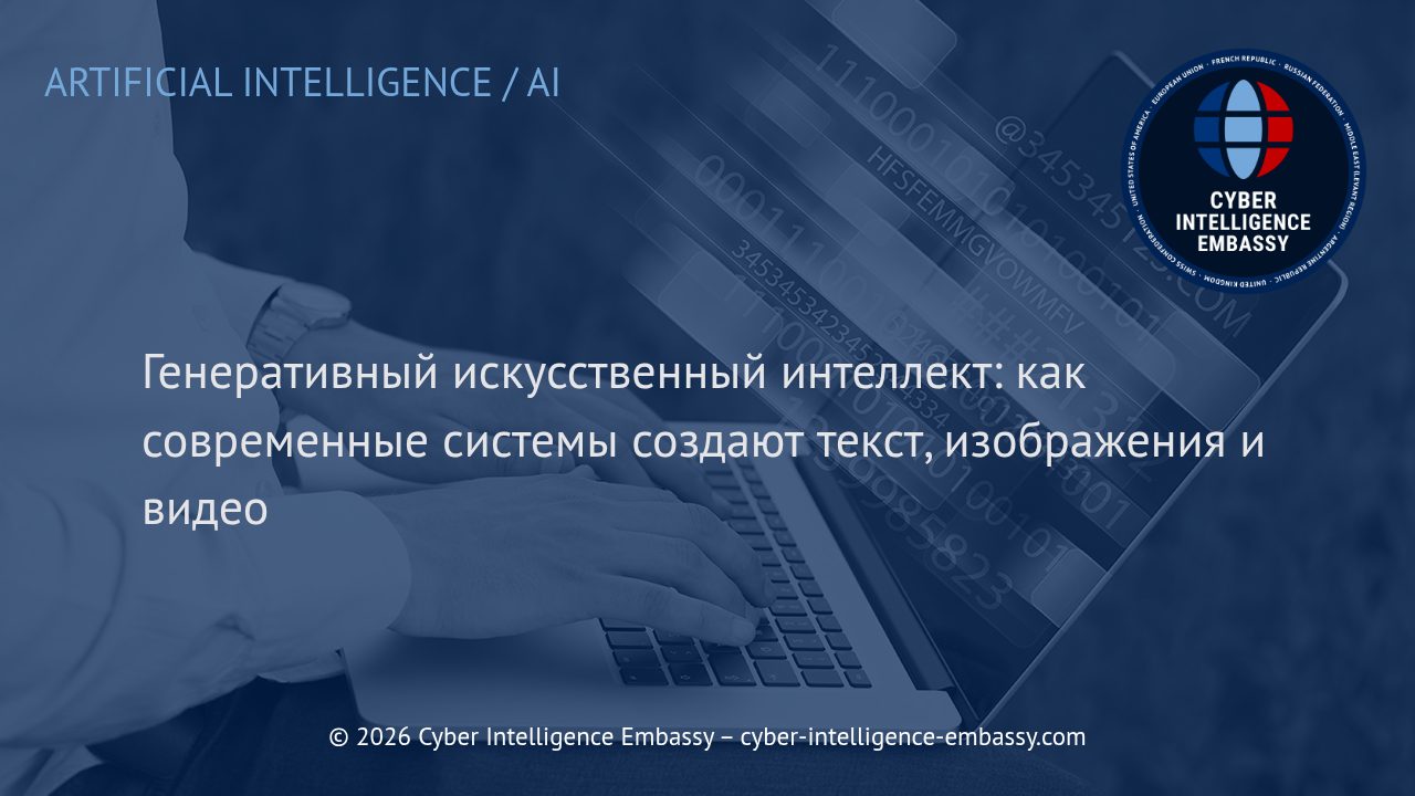 Генеративный искусственный интеллект: как современные системы создают текст, изображения и видео