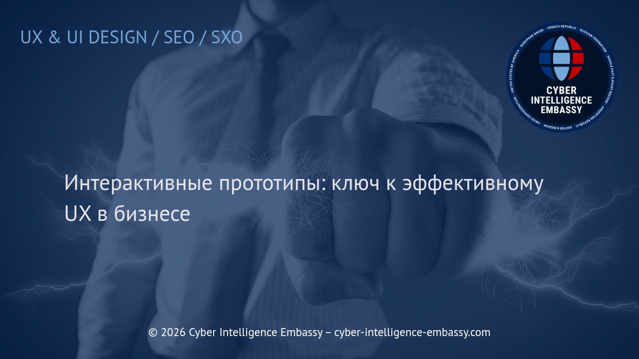 Интерактивные прототипы: ключ к эффективному UX в бизнесе