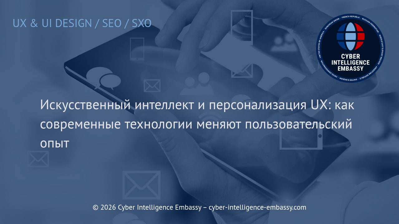 Искусственный интеллект и персонализация UX: как современные технологии меняют пользовательский опыт