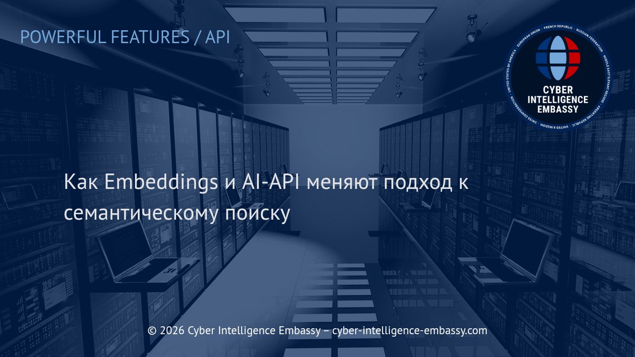 Как Embeddings и AI-API меняют подход к семантическому поиску