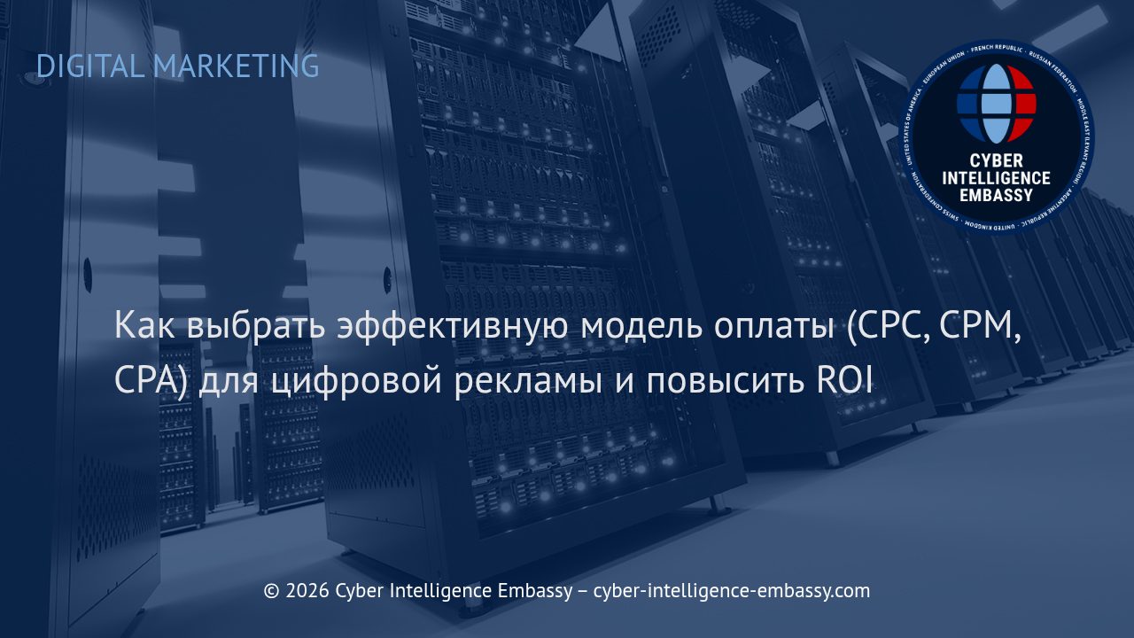 Как выбрать эффективную модель оплаты (CPC, CPM, CPA) для цифровой рекламы и повысить ROI