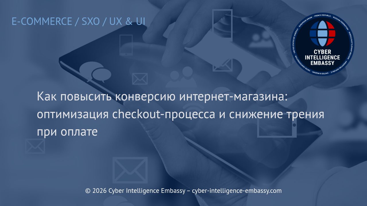 Как повысить конверсию интернет-магазина: оптимизация checkout-процесса и снижение трения при оплате