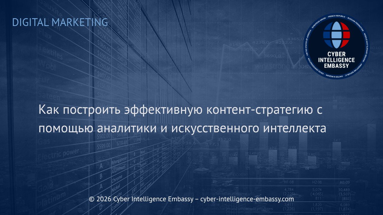 Как построить эффективную контент-стратегию с помощью аналитики и искусственного интеллекта