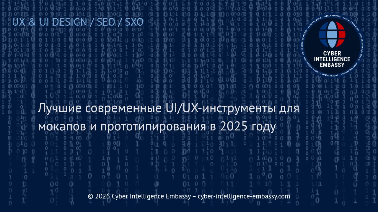 Лучшие современные UI/UX-инструменты для мокапов и прототипирования в 2025 году