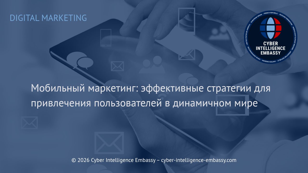 Мобильный маркетинг: эффективные стратегии для привлечения пользователей в динамичном мире