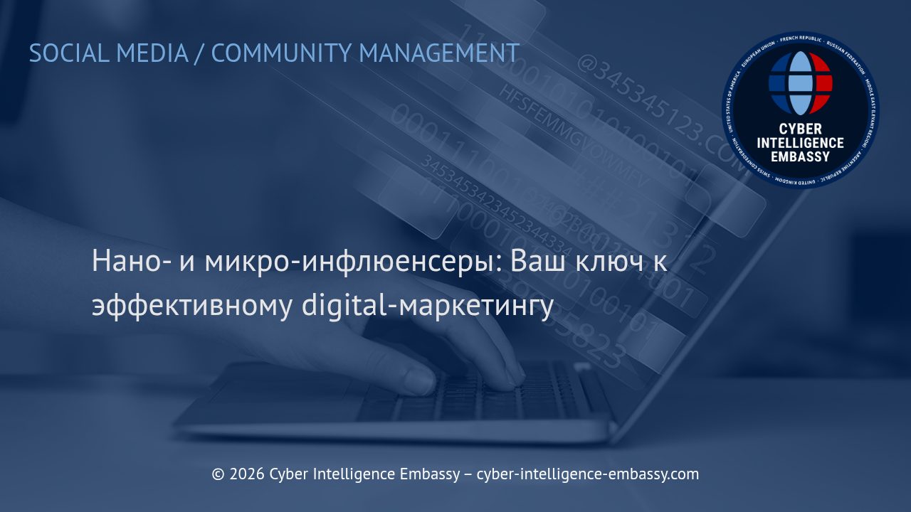 Нано- и микро-инфлюенсеры: Ваш ключ к эффективному digital-маркетингу