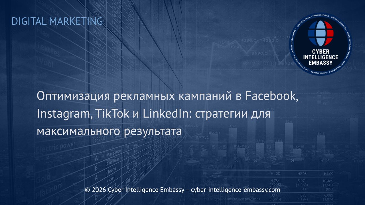 Оптимизация рекламных кампаний в Facebook, Instagram, TikTok и LinkedIn: стратегии для максимального результата