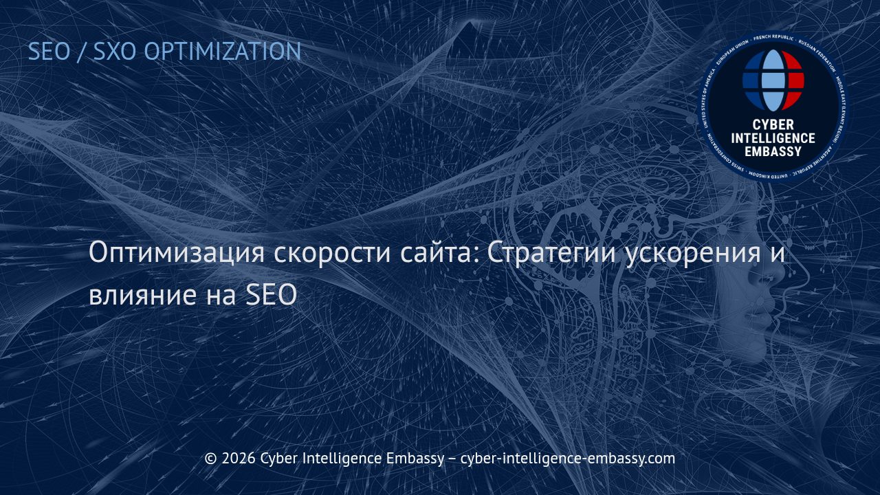 Оптимизация скорости сайта: Стратегии ускорения и влияние на SEO