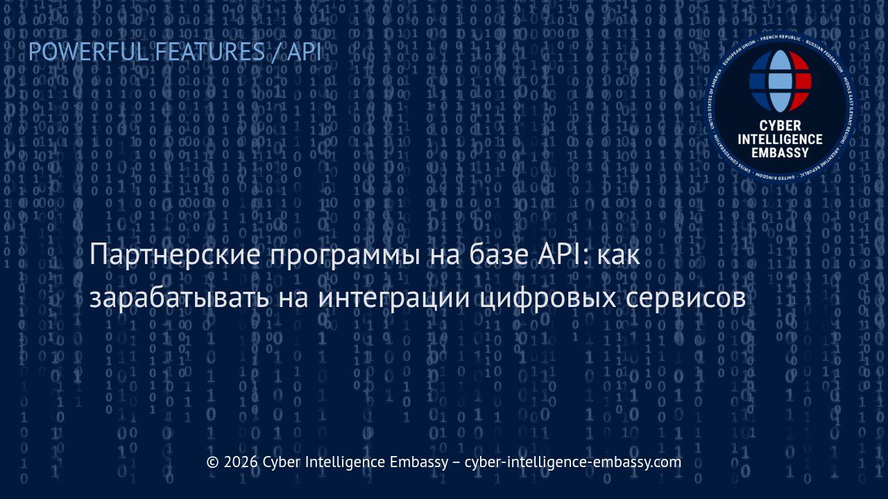Партнерские программы на базе API: как зарабатывать на интеграции цифровых сервисов
