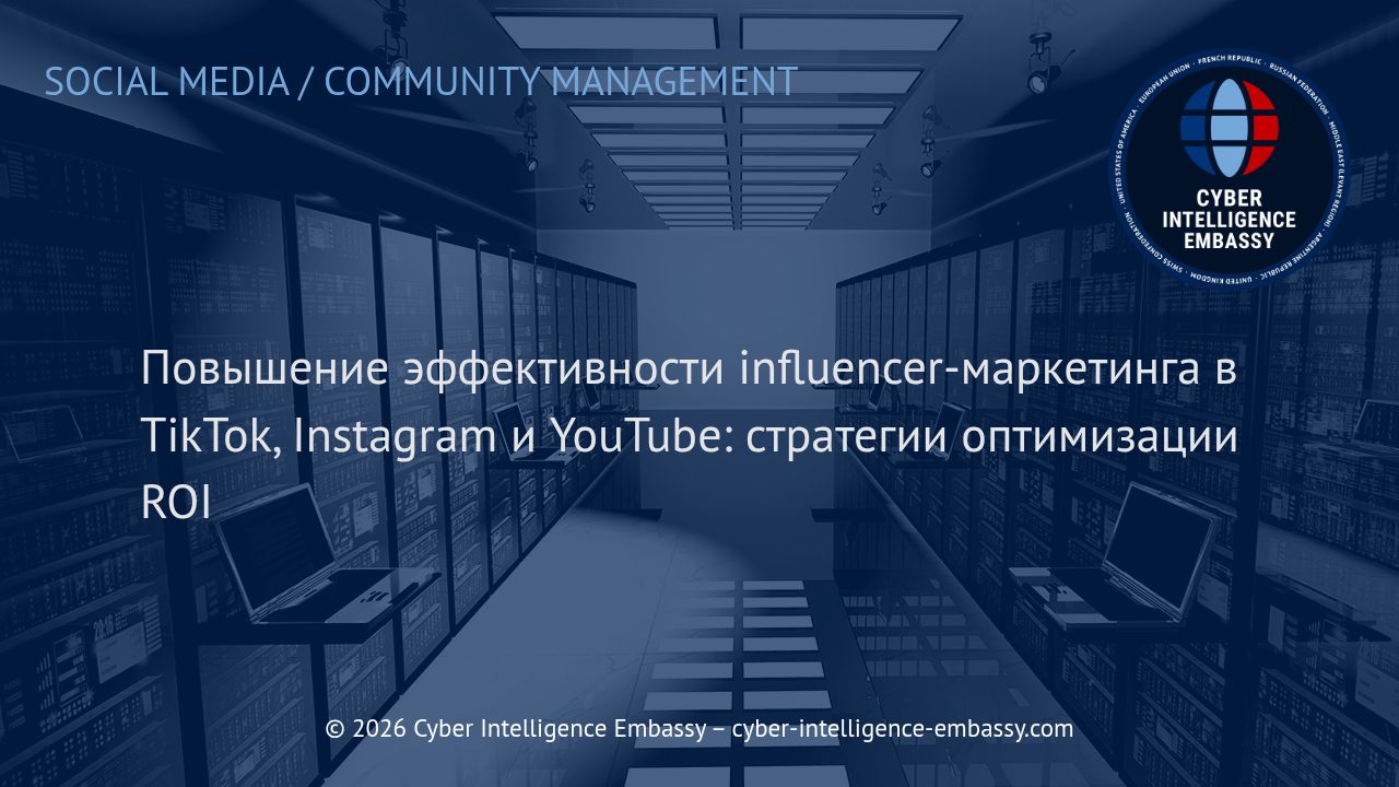 Повышение эффективности influencer-маркетинга в TikTok, Instagram и YouTube: стратегии оптимизации ROI