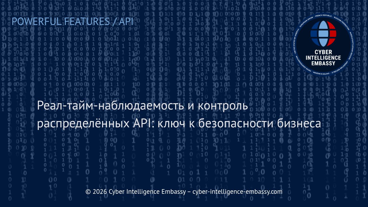 Реал-тайм-наблюдаемость и контроль распределённых API: ключ к безопасности бизнеса