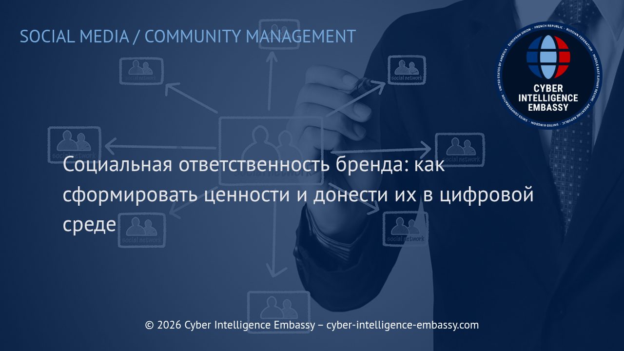 Социальная ответственность бренда: как сформировать ценности и донести их в цифровой среде