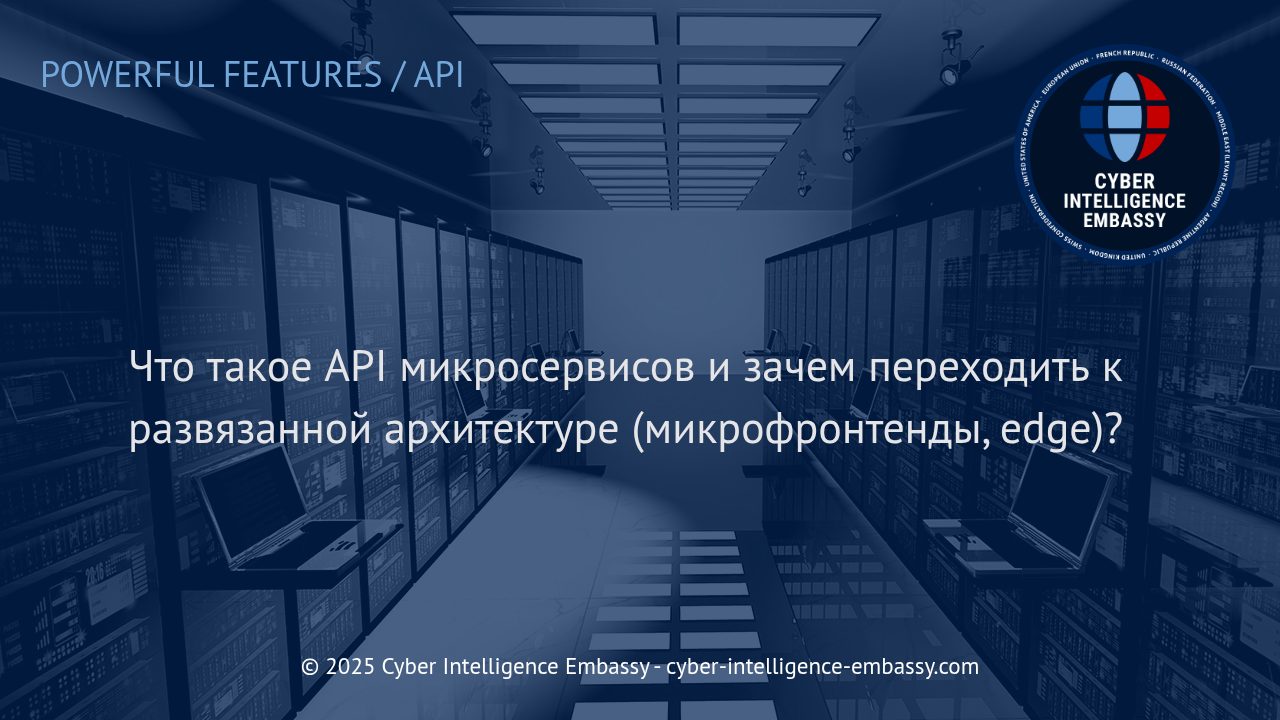 API микросервисов: основа современной развязанной архитектуры для бизнеса