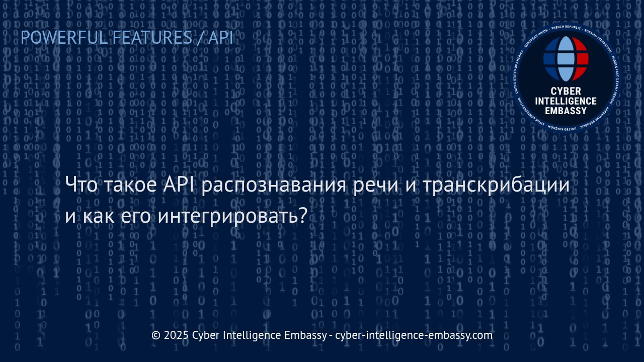 Эффективная интеграция API для распознавания речи и транскрибации в бизнес-процессы