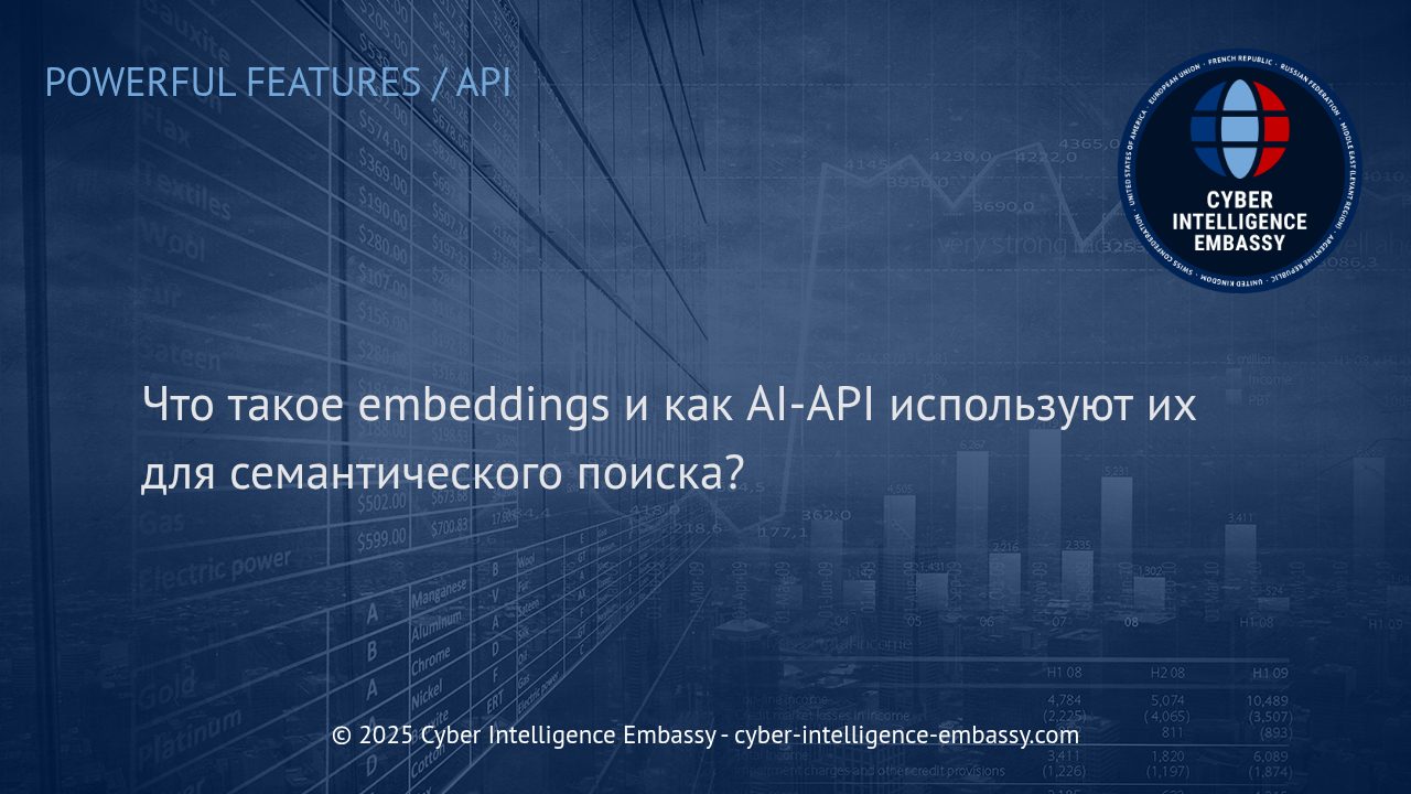 Как Embeddings и AI-API меняют подход к семантическому поиску