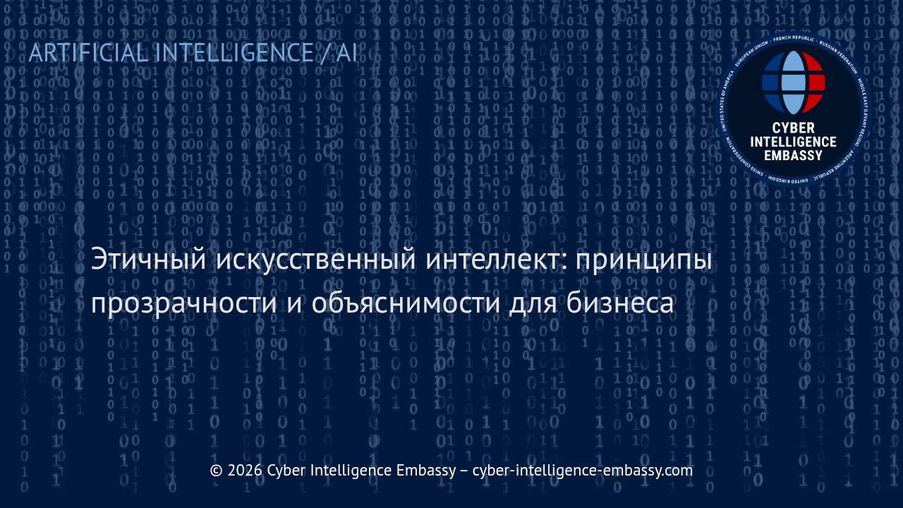 Этичный искусственный интеллект: принципы прозрачности и объяснимости для бизнеса