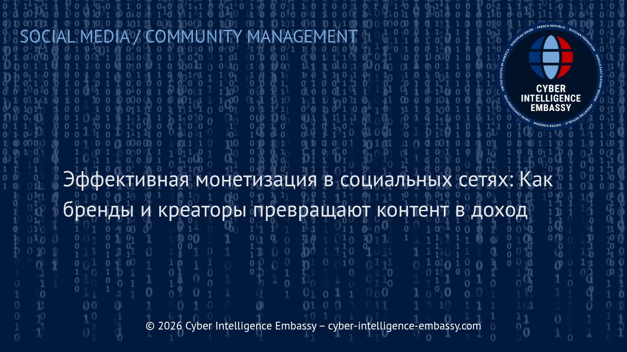 Эффективная монетизация в социальных сетях: Как бренды и креаторы превращают контент в доход