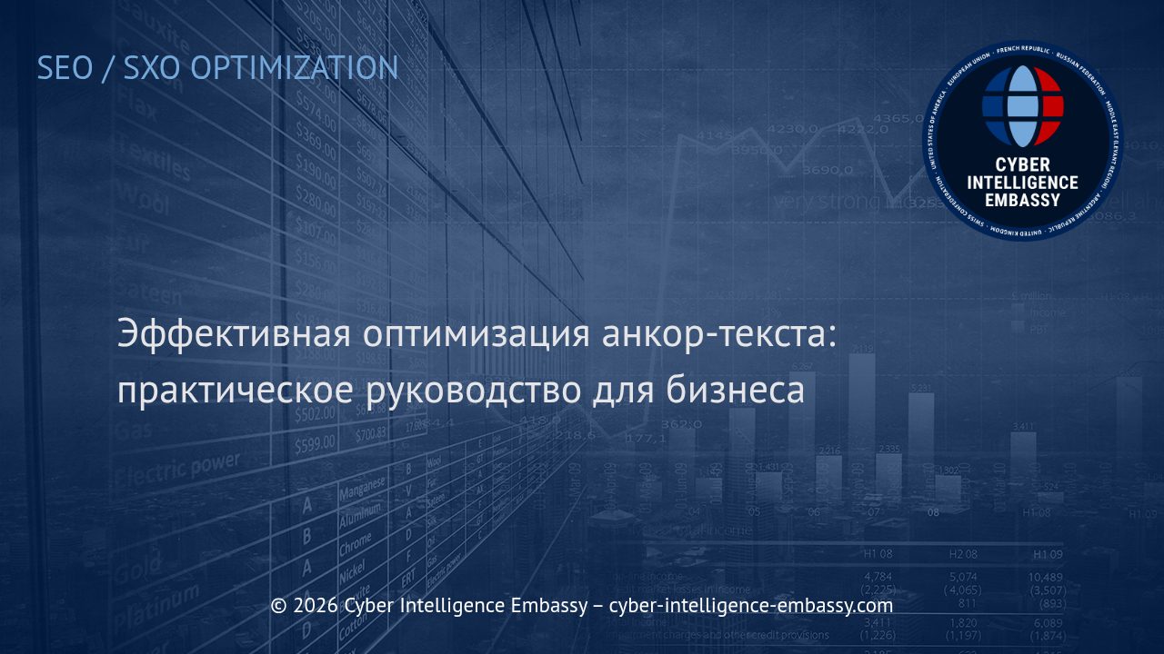 Эффективная оптимизация анкор-текста: практическое руководство для бизнеса