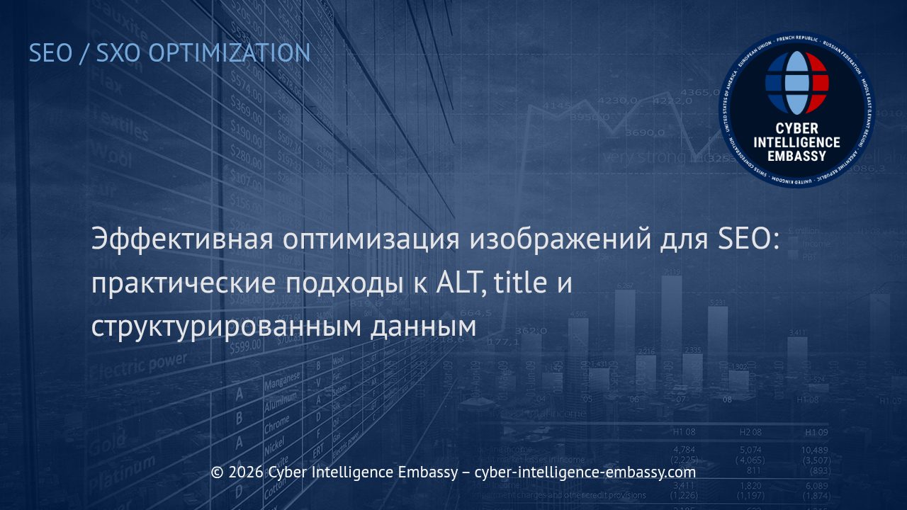 Эффективная оптимизация изображений для SEO: практические подходы к ALT, title и структурированным данным