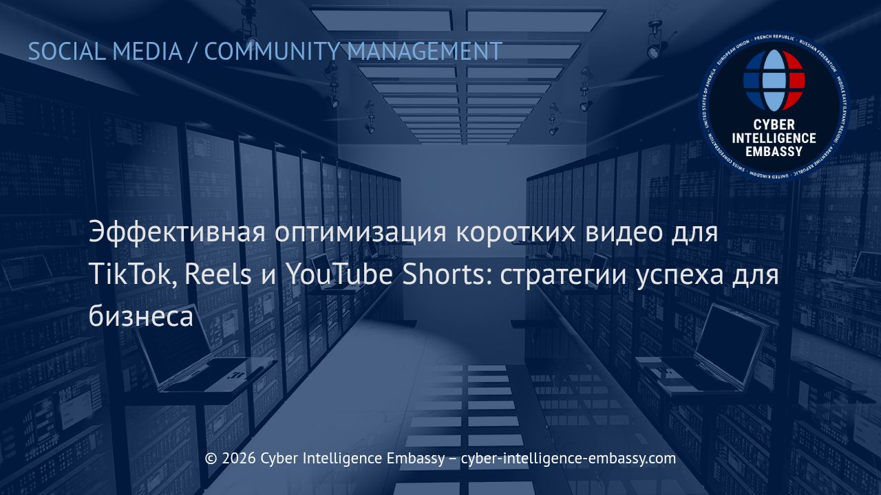 Эффективная оптимизация коротких видео для TikTok, Reels и YouTube Shorts: стратегии успеха для бизнеса