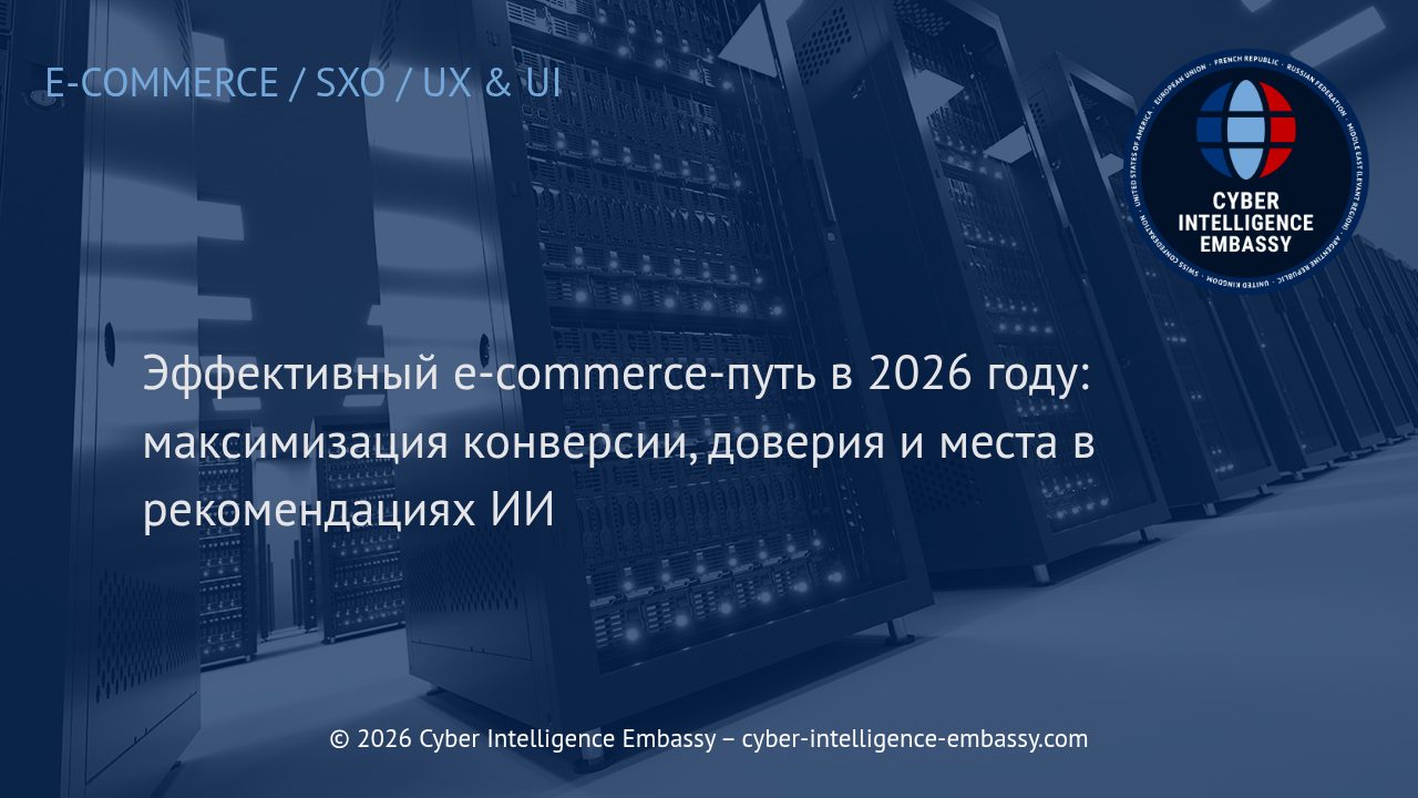Эффективный e-commerce-путь в 2026 году: максимизация конверсии, доверия и места в рекомендациях ИИ