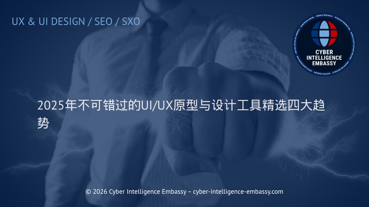 2025年不可错过的UI/UX原型与设计工具精选四大趋势