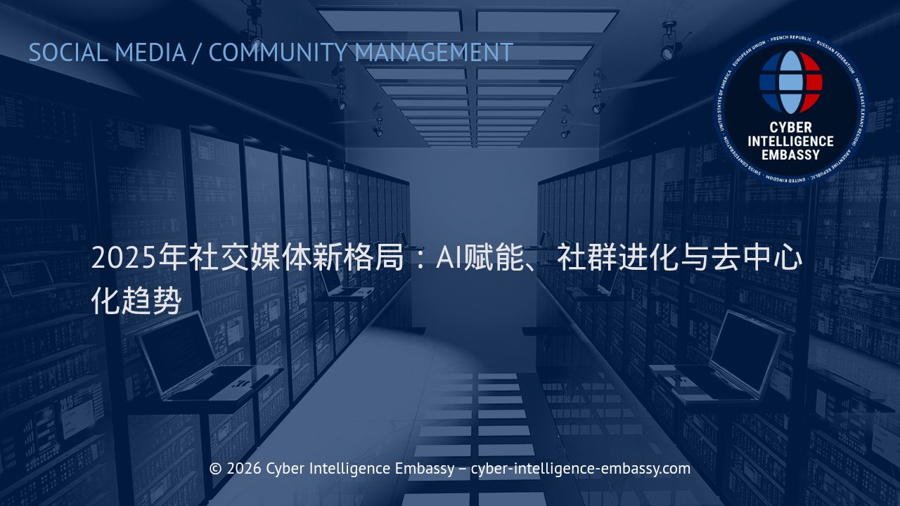 2025年社交媒体新格局：AI赋能、社群进化与去中心化趋势