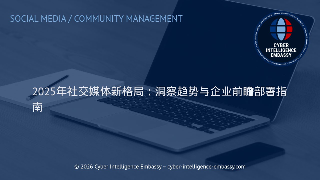 2025年社交媒体新格局：洞察趋势与企业前瞻部署指南