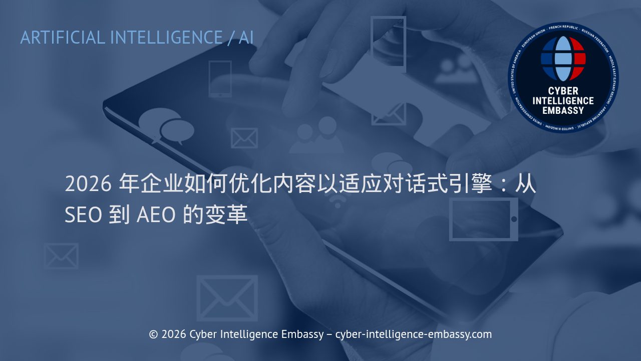 2026 年企业如何优化内容以适应对话式引擎：从 SEO 到 AEO 的变革