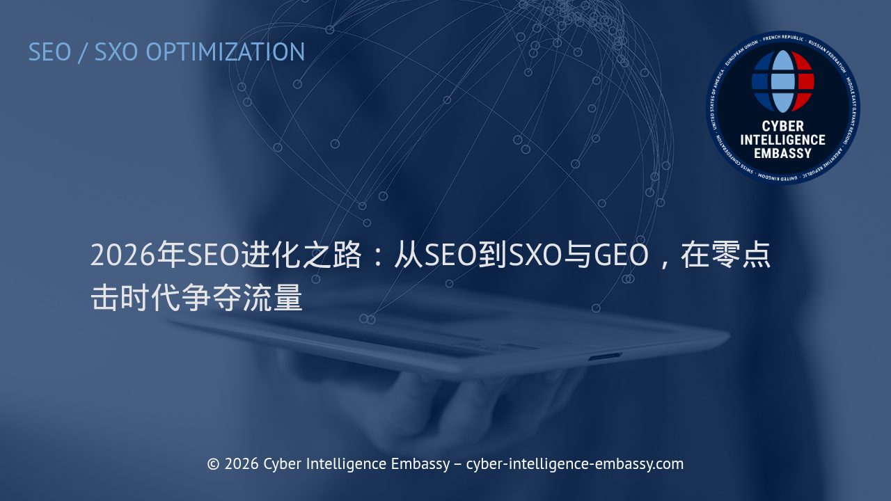 2026年SEO进化之路：从SEO到SXO与GEO，在零点击时代争夺流量