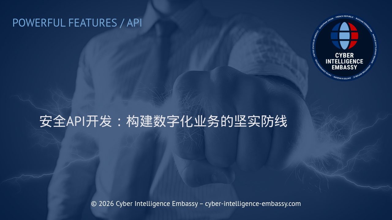 安全API开发：构建数字化业务的坚实防线