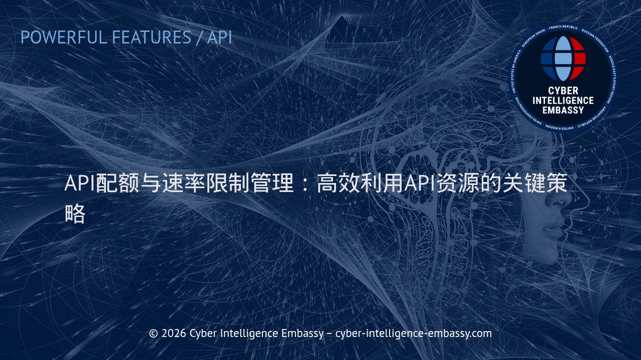 API配额与速率限制管理：高效利用API资源的关键策略