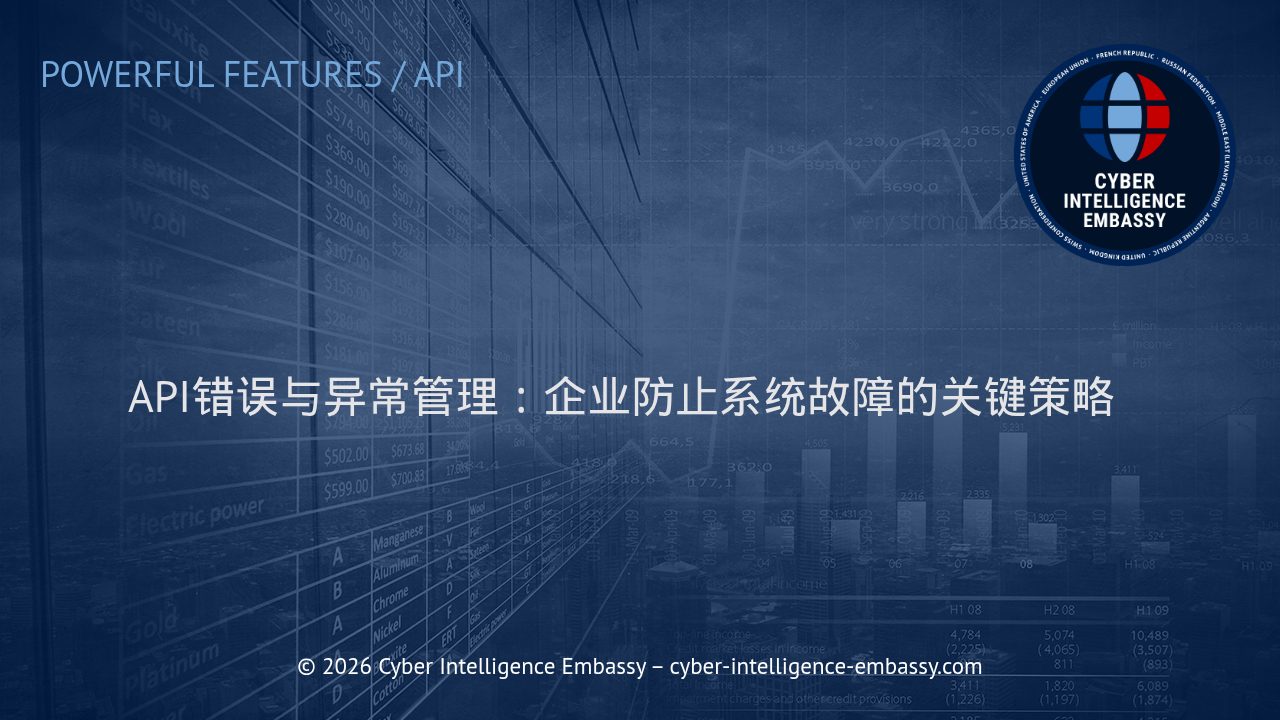 API错误与异常管理：企业防止系统故障的关键策略