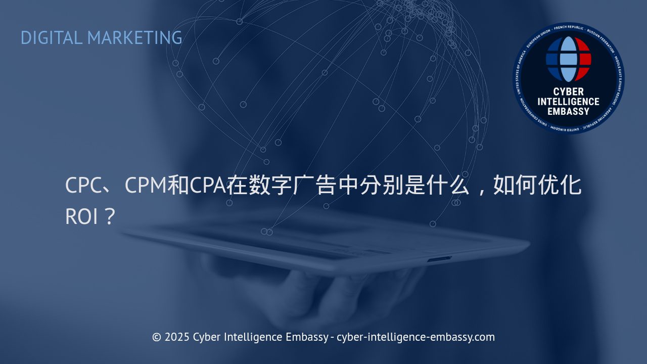 深入解析CPC、CPM与CPA：数字广告ROI优化的核心策略