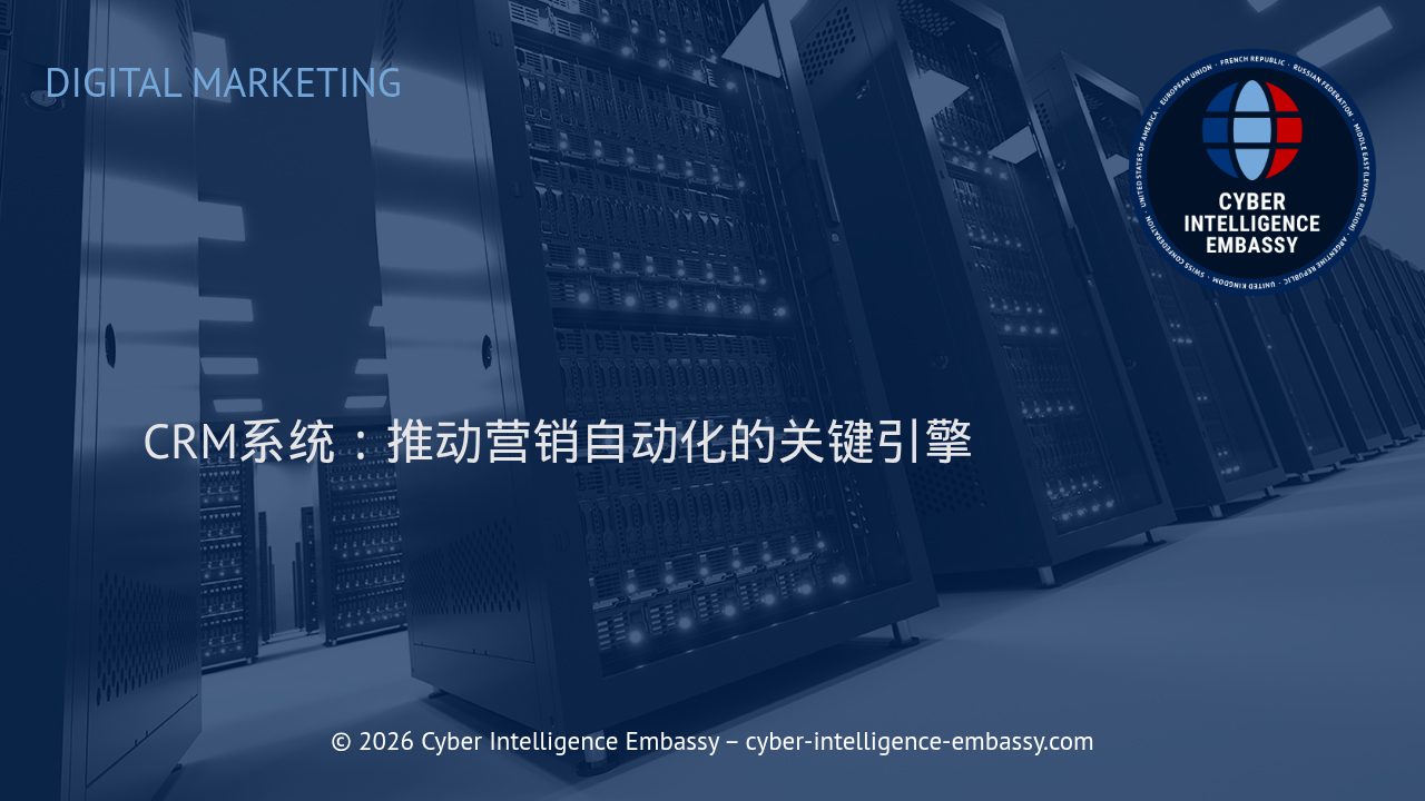 CRM系统：推动营销自动化的关键引擎