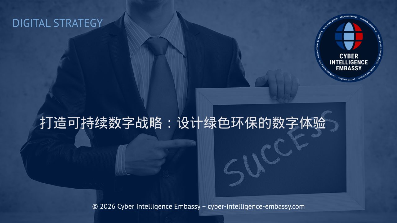 打造可持续数字战略：设计绿色环保的数字体验